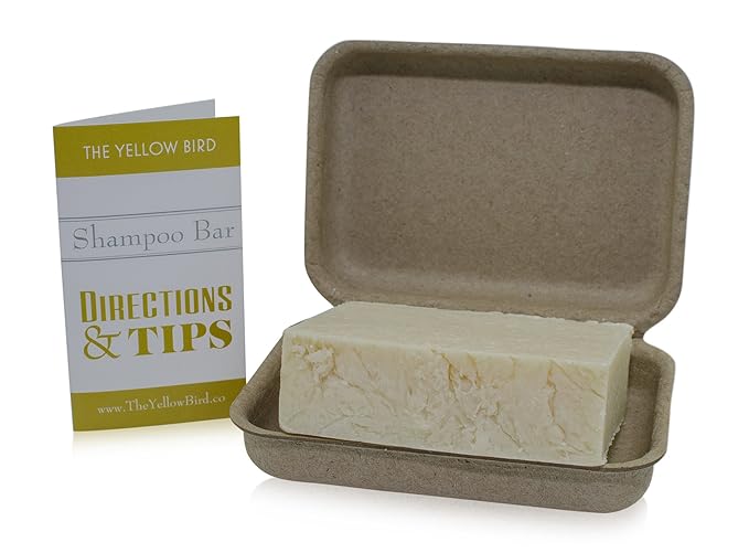 The Yellow Bird Eucalyptus Tea Tree Shampoo Bar. All Natural & Organic Ingredients. Sulfate Free, Detergent Free, Color Safe, and Silicone Free. Vegan, Plastic Free, Zero Waste Shampoo Soap-Velvo Beauty