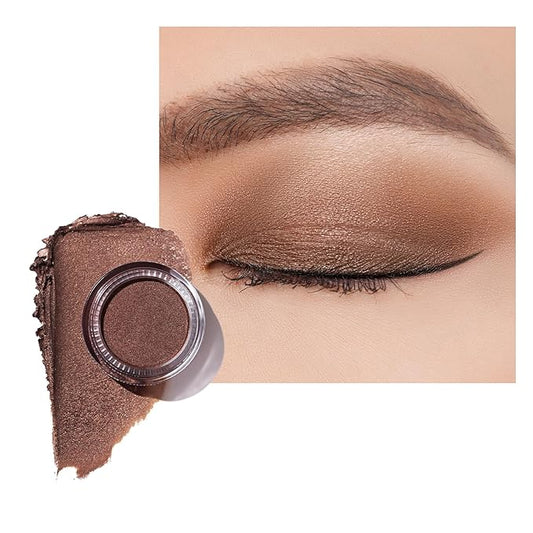 Oulac Bronze Cream Eyeshadow also for Highlighter Large Capacity Highly Pigmented Eye Shadow Waterproof &Long Lasting with Moisturizing Formula P01-Velvo Beauty