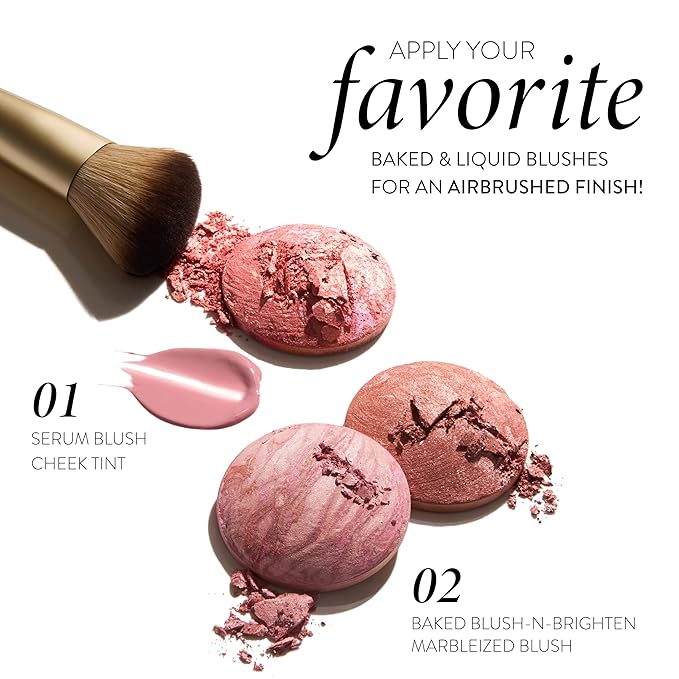 LAURA GELLER NEW YORK Angled Blush Brush with Black Wooden Handle & Dense Bristles for Makeup Application-Velvo Beauty