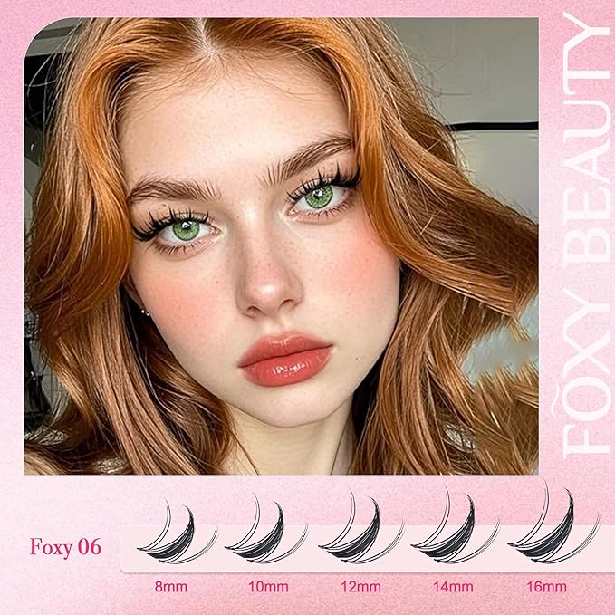 Lash Clusters Kit - Wispy Natural & Manga Spiky Lash Cluster Invisible band 8-16mm Eyelash Clusters Kit D Curl Lash Extension Kit WideSpan with Bond and Seal DIY at Home-Velvo Beauty