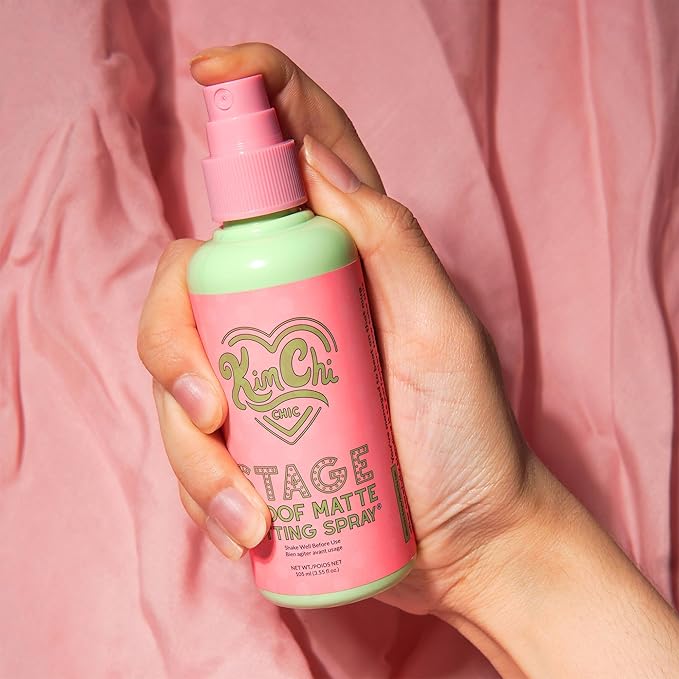 Kimchi Chic Beauty Stage Proof Matte Setting Spray, Makeup Finishing Mist and Fixative for All Skin Types, 3.55 fl oz-Velvo Beauty