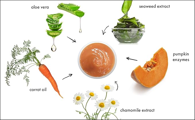 Raya Pumpkin Enzyme Facial Puree (127) | Gentle and Exfoliating Treatment for All Skin | Reduces Fine Lines and Minimizes Pore Size-Velvo Beauty