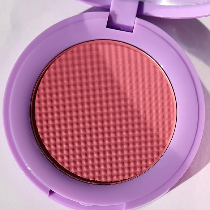 Half Caked In Bloom Powder Blush | vegan & cruelty-free, fragrance-free, highly pigmented, primer-infused | 3.8g (Soft Serve)-Velvo Beauty