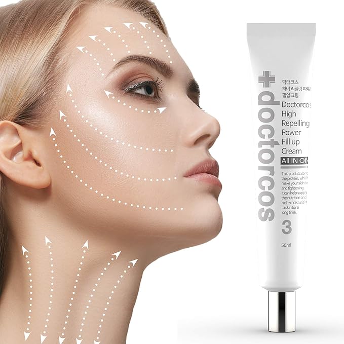 High Repelling Power Fill-up Wrinkle Cream for Women (1.7 oz) | Full Face and Under Eye Lifting Cream for Wrinkles | Fine Line Cream For Day and Night Use | Korean Skin Care Products-Velvo Beauty