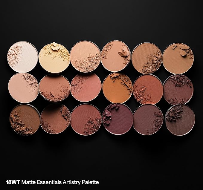 Morphe 18WT Makeup Palette - Matte Essentials Artistry Palette with Warm Toned, All-Matte Shades - Made to Build, Blend & Layer Flawlessly for Everyday, Versatile Makeup Looks (0.68 oz)-Velvo Beauty