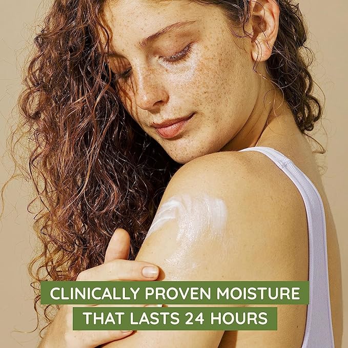 Aveeno Daily Moisturizing Body Lotion for Dry Skin with Prebiotic Oat, Fragrance & Paraben Free, Non-Greasy, Non-Comedogenic, for Sensitive Skin & 72-Hour Moisturizer 18 Fl Oz-Velvo Beauty