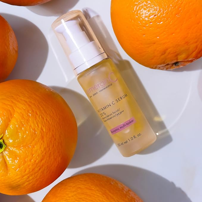 emerginC 20% Vitamin C Facial Serum - Extra Strength Micro-Encapsulated Spheres to Help Address Visible Signs of Aging (1 Ounce, 30 ml)-Velvo Beauty