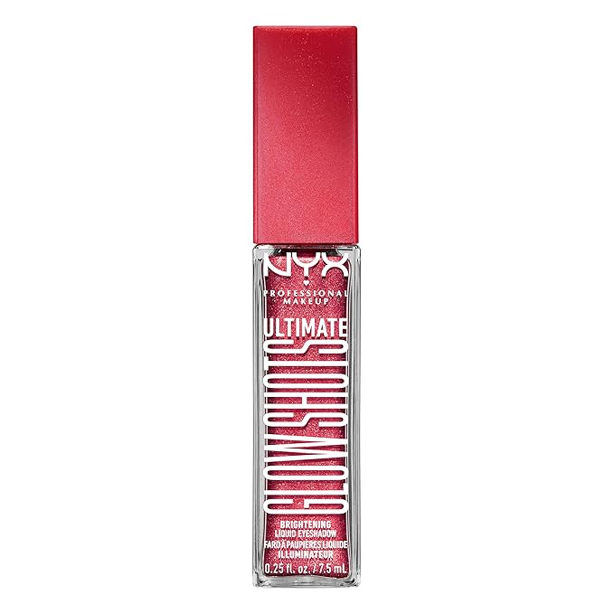 NYX PROFESSIONAL MAKEUP Ultimate Glow Shots, Liquid Eyeshadow, Long-Lasting Shimmer Eye Shadow with Vitamin C - Raspberry Rave-Velvo Beauty