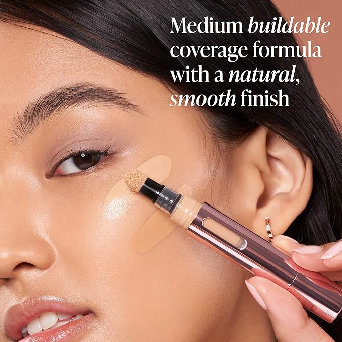 Mally Beauty - The Plush Pen Brightening Concealer Stick - Medium - Hydrating Turmeric, Vitamin E, and Hyaluronic Acid Infused Formula - Medium Buildable Coverage with a Natural, Smooth Finish-Velvo Beauty