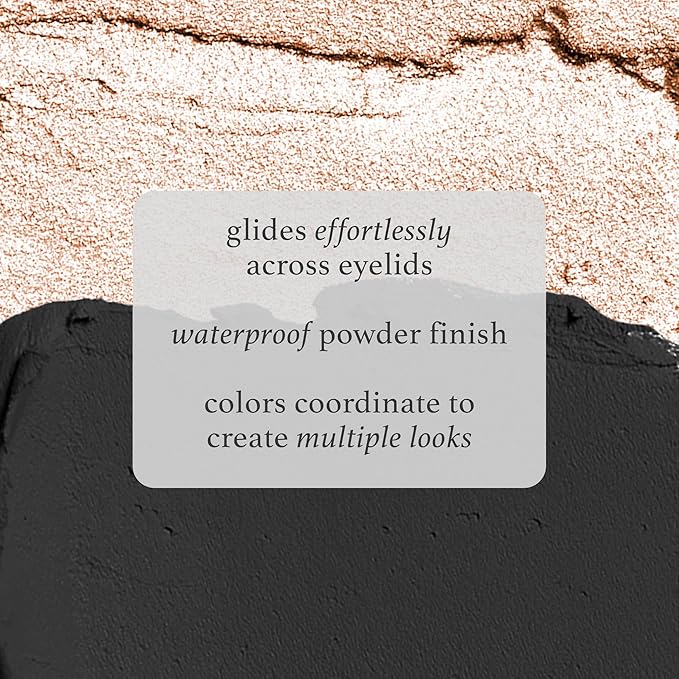 Julep Eyeshadow 101 Crème-to-Powder Waterproof Eyeshadow Stick Duo – Long-Lasting, Crease-Proof, Easy Apply with Built-in Smudger - Pearl Shimmer + Onyx Matte-Velvo Beauty