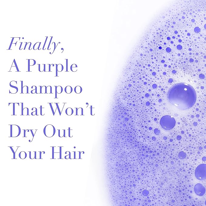 Goldie Locks Brilliant Blonde Purple Shampoo for Blonde, Lightened, Grey Hair & Extensions, Brightens, Tones, Eliminates Brass, Sulfate-Free, Nourishing, Moisturizing, Color Safe, 8.45 Fl Oz Bottle-Velvo Beauty