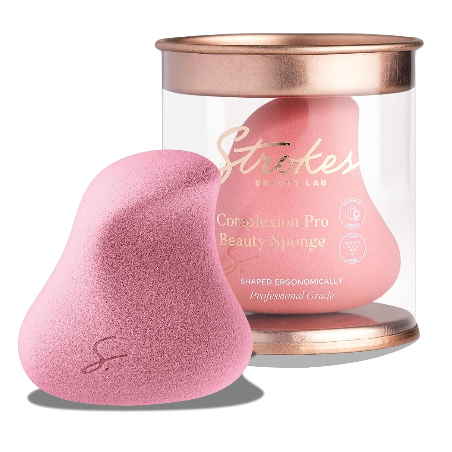 Original Beauty Blender Makeup Sponge Applicator for Powder, Cream & Liquid, Beauty Tools Puff, Streak Free Application, Vegan, Cruelty Free Made in USA, Pink-Velvo Beauty