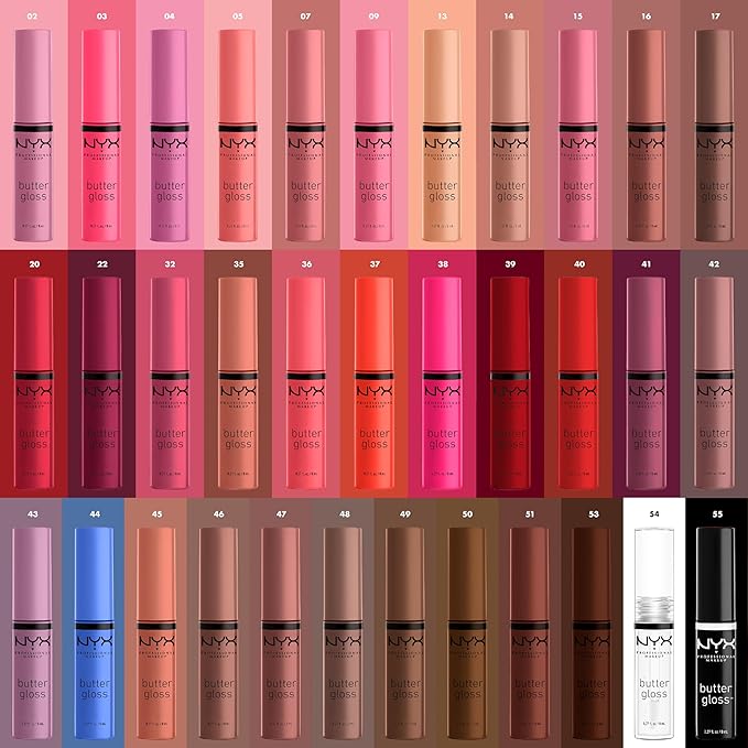 NYX PROFESSIONAL MAKEUP Butter Gloss Brown Sugar, Non-Sticky Lip Gloss - Brownie Drip (Deep Brown)-Velvo Beauty