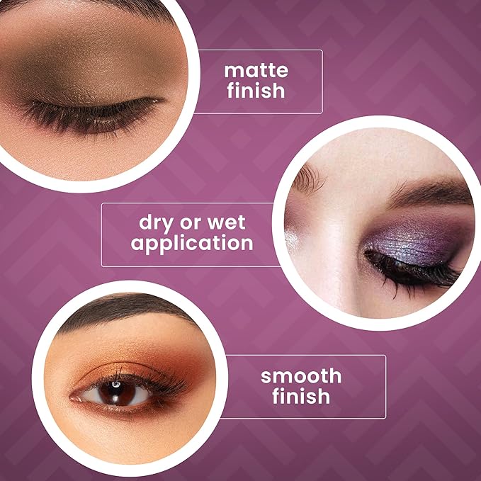 Cosmetics - Twilight, 15-Color Eyeshadow Palette, Highly Pigmented, Long-Wearing, Easy-to-Blend, Blue & Purple Matte, Metallic & Shimmer Eye Shadow, Professionally Formulated Eye Makeup-Velvo Beauty