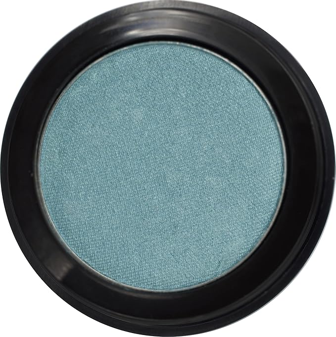 Sheer Aqua Shimmering Teal Blue Green Pressed Powder Single Vegan Eyeshadow; Talc, Paraben & Cruelty Free-Velvo Beauty