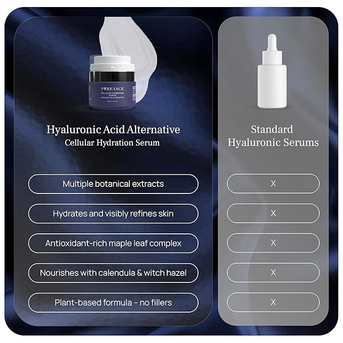 PUREANCE Organic Hydrating Serum for Face - Tremella Mushroom Stimulates Collagen and Cellular Growth, Hyaluronic Acid Serum Enhances Moisture and Nourishes Skin-Velvo Beauty