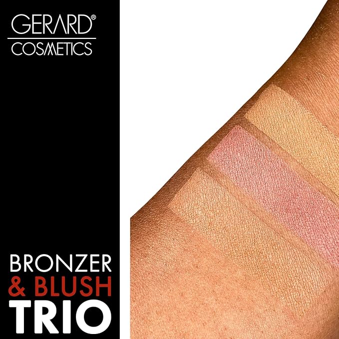 Blush and Bronzer Palette (Honeymoon) by Gerard Cosmetics | Vegan Powder Contour and Blush Makeup Palette | Professional Pigmented Formula | Cruelty Free and Made in the USA-Velvo Beauty
