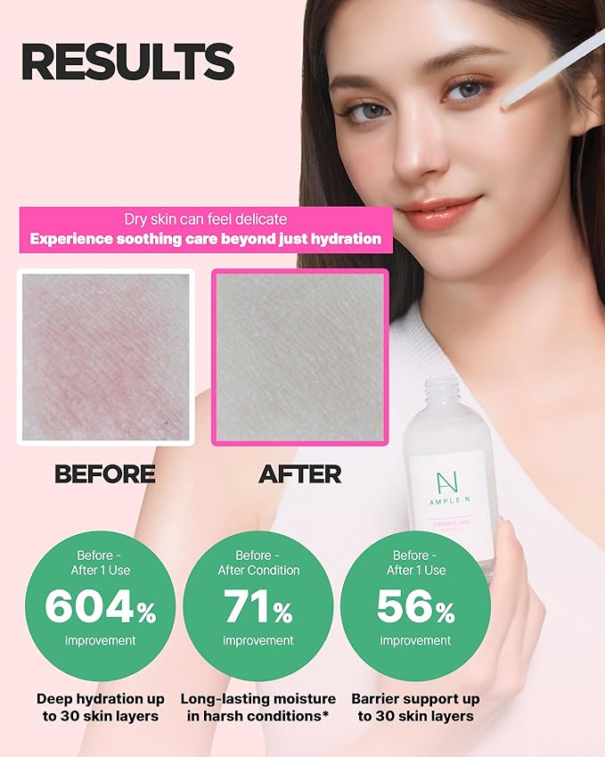 AMPLE:N Ceramide Shot Ampoule – Anti Aging and Hydrating Serum with Ceramide for Deep Moisturization – For Dry & Rough Skin to Reduces Wrinkles & Repairs Skin, 3.38 fl.oz.-Velvo Beauty