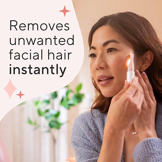 Finishing Touch Lumina Painless Hair Remover, Silver-Velvo Beauty