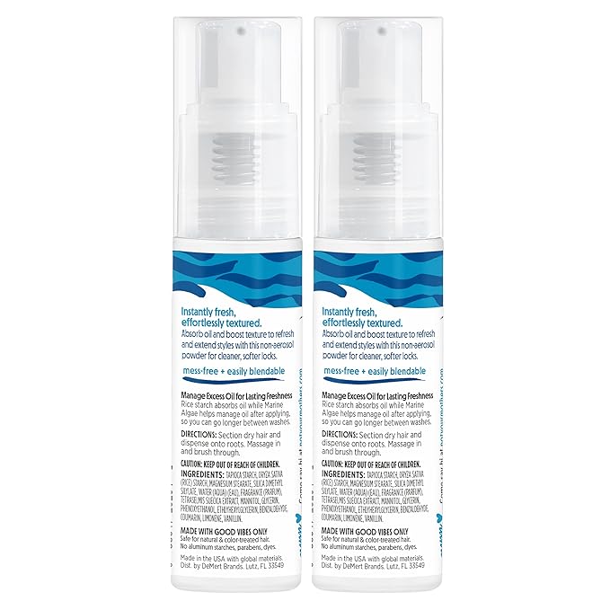 Not Your Mother's Beach Babe Texturizing Dry Shampoo Powder (2-Pack) - .85 oz Each - Instantly Absorbs Oil and Adds Soft, Touchable Texture for All Hair Types-Velvo Beauty