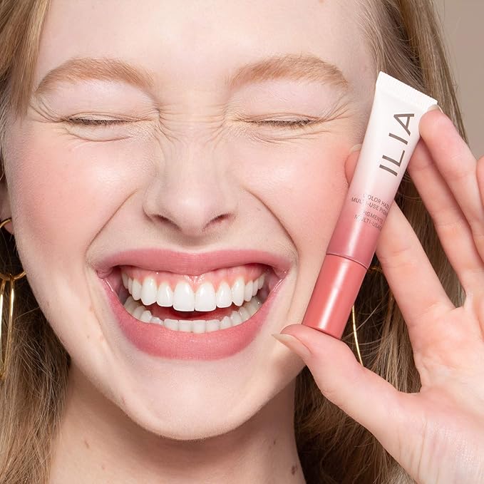 ILIA - Color Haze Multi-Use Matte Pigment | Cream Blush + Lip Color In One | Nourishing, Fuss-Free Application | Non-Toxic, Vegan, Cruelty-Free, Silicone-Free (Temptation Soft, 0.23 fl oz | 7 ml)-Velvo Beauty