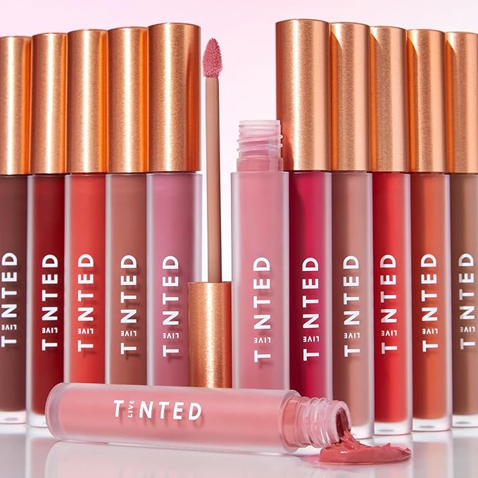 Live Tinted Huelip Liquid Lip Crème - Weightless, Long-Lasting Liquid Lip with Hyaluronic Acid and Jojoba Oil For a Soft, Comfortable, Moisturized Finish - 0.09 fl oz - Bright Orange Red-Velvo Beauty