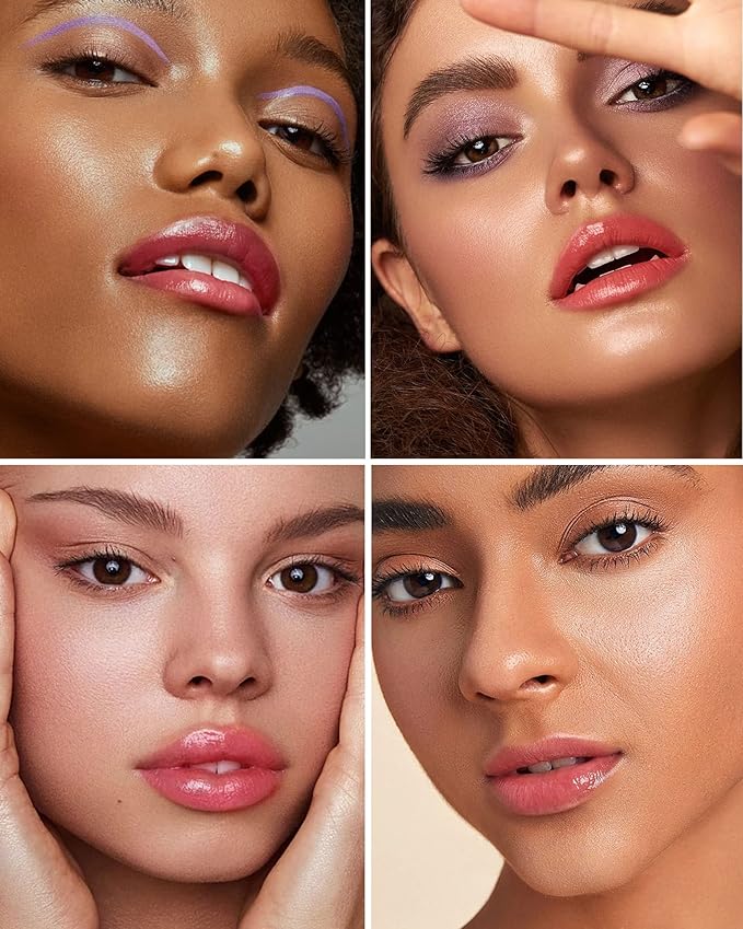 Glimmer Balm, Tinted Lip Balm Long Lasting PH Lipstick, Color Changing Lipstick Natural Chapstick, Glitter Pink Shade Lipstick (Pearl)-Velvo Beauty