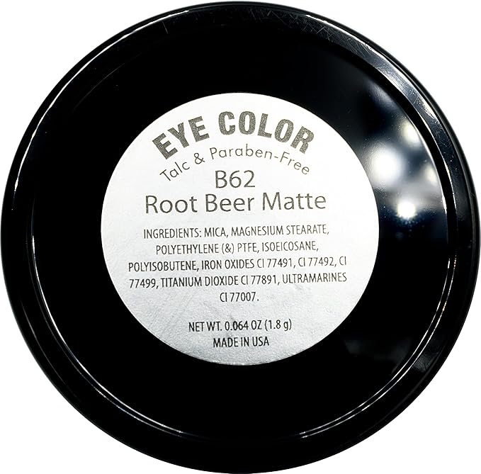 Root Beer Matte Deep Bronze Red Brown Pressed Powder Single Vegan Eyeshadow; Talc, Paraben & Cruelty Free-Velvo Beauty