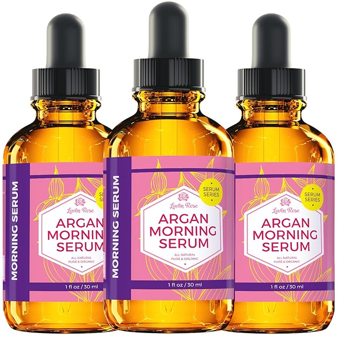 Leven Rose Moroccan Argan Oil Face Serum for Women - 100% Organic Argan Oil Serum for Face – All Natural Pure Argan Oil Hydrating Serum - Anti Aging Serum Against Wrinkles 1 Oz-Velvo Beauty