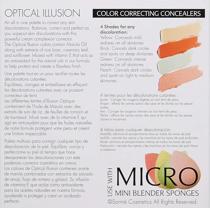 Sorme' Treatment Cosmetics Correcting Palette, 0.28 oz.-Velvo Beauty