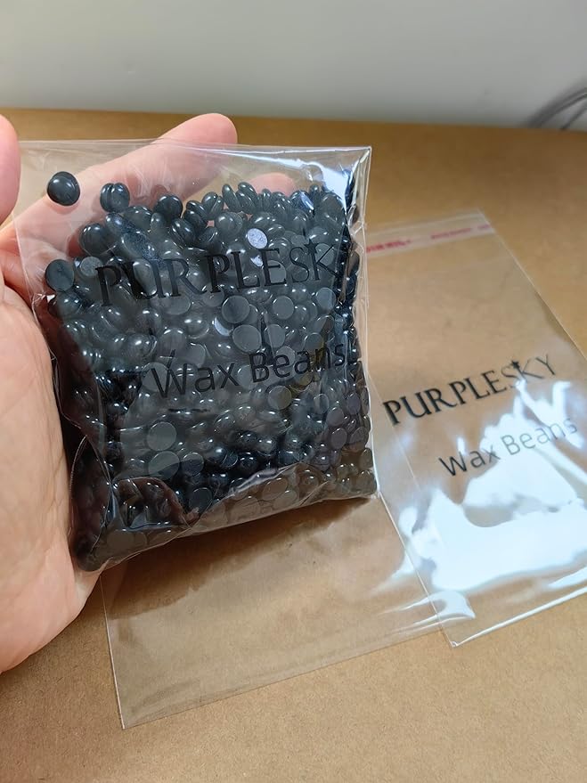 PURPLESKY Painless Wax Beads, 40oz Hard Wax Beads Bulk for Hair Removal, Bikini Wax for Nose Waxing for Leg, Underarm, Eyebrow, Salon Gift Waxness-Velvo Beauty