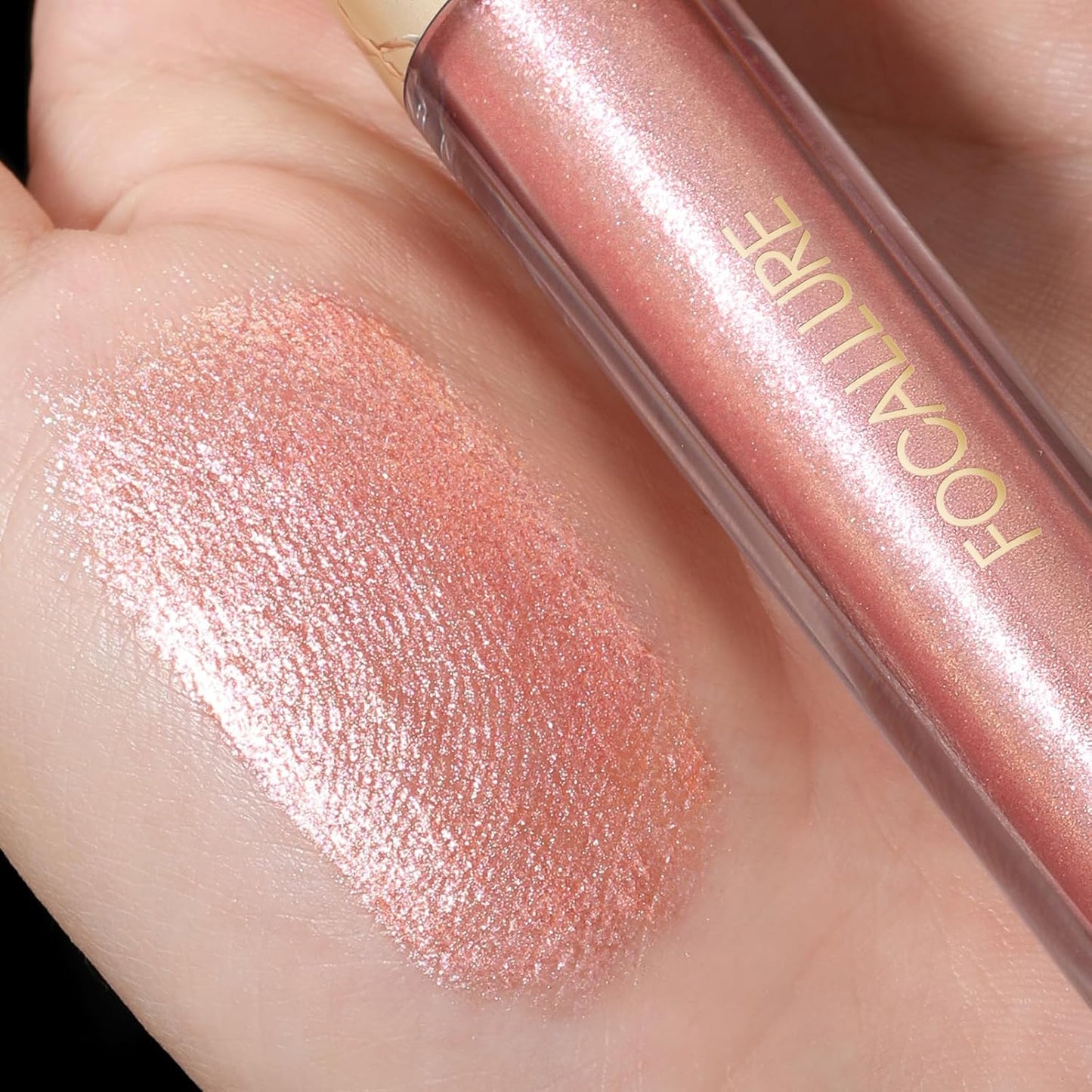 FOCALLURE Metallic Liquid Lipstick,Non Stick Cup Lip Gloss,High Impact Lip Color with Transfer-proof Wear,Long Lasting & Waterproof Lipstick Makeup for Women,PK03 Candy Castle-Velvo Beauty