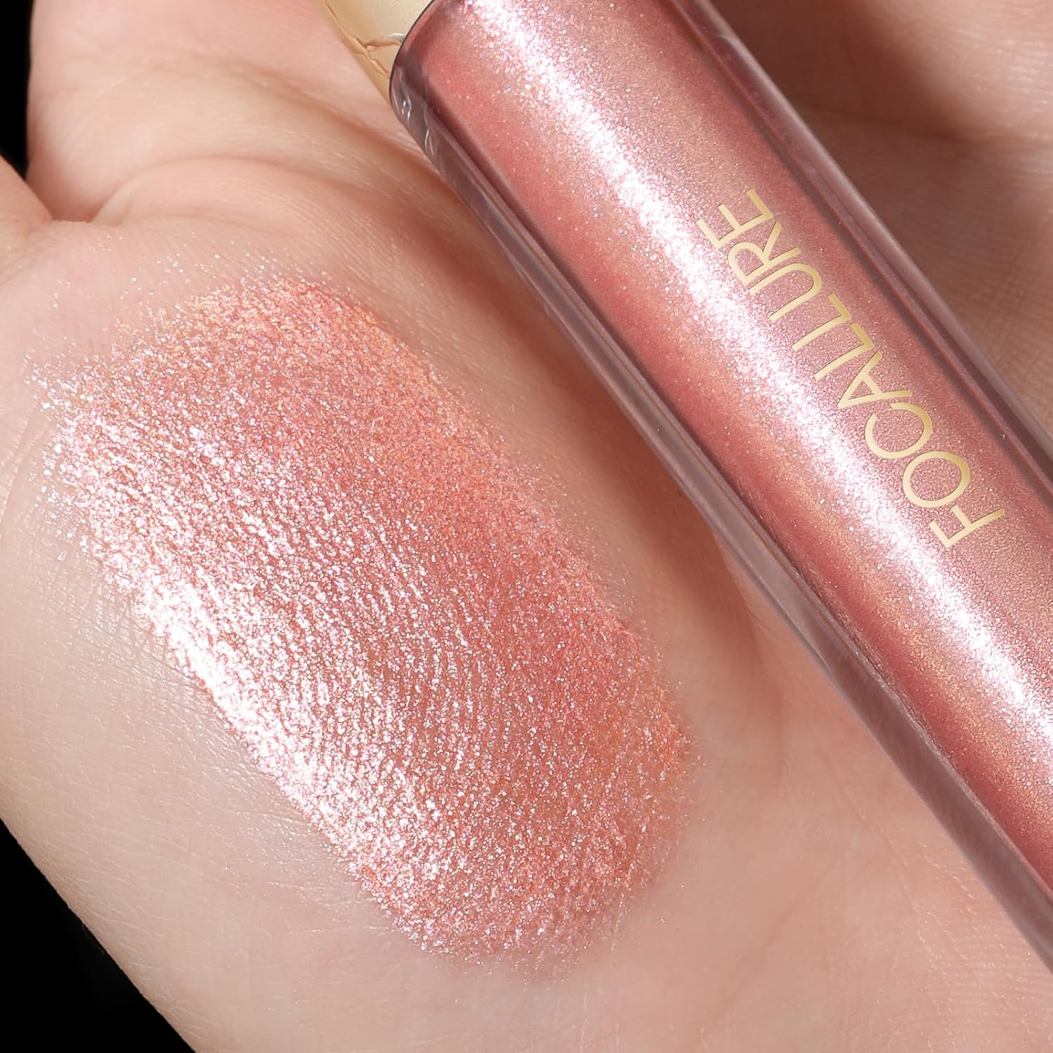 FOCALLURE Metallic Liquid Lipstick,Non Stick Cup Lip Gloss,High Impact Lip Color with Transfer-proof Wear,Long Lasting & Waterproof Lipstick Makeup for Women,PK03 Candy Castle-Velvo Beauty