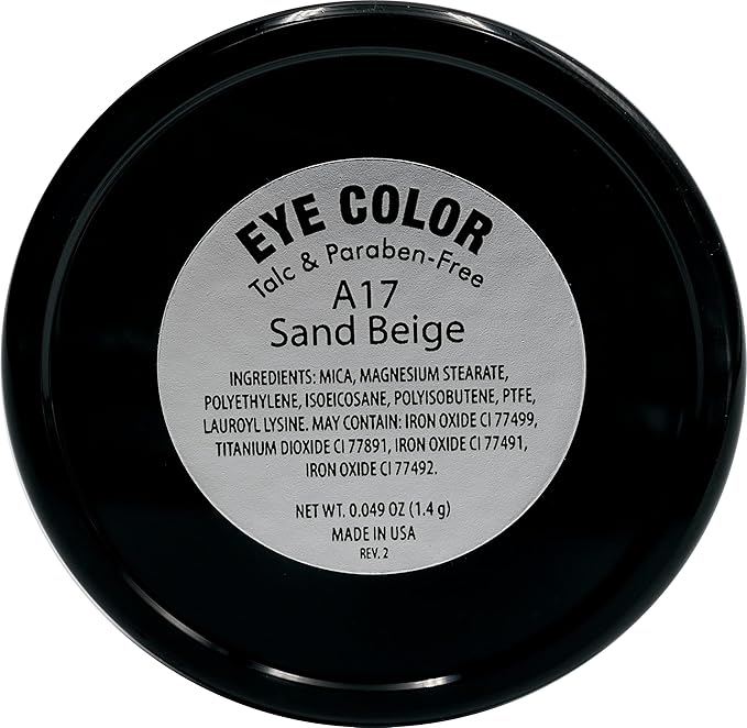 Sand Beige Cool Toned Taupe Neutral Light Brown Pressed Powder Single Vegan Eyeshadow; Talc, Paraben & Cruelty Free-Velvo Beauty