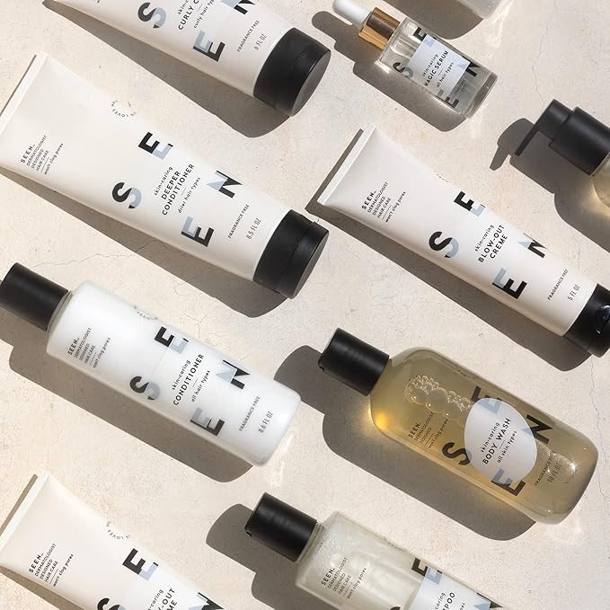 SEEN Shampoo Eco-Refill, Fragrance Free - Non-Comedogenic & Sulfate-Free Hair Shampoo- Dermatologist-Developed - Safe for Sensitive, Eczema & Acne Prone Skin-Velvo Beauty