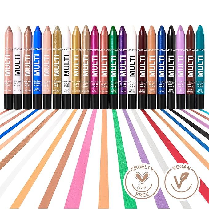 wet n wild Color Icon Cream Eyeliner Eyeshadow Multi-Stick, Moisturizing, Nourishing Velvety Cream-to-Powder Buildable & Blendable Formula, Cruelty-Free & Vegan - Champagne Room-Velvo Beauty