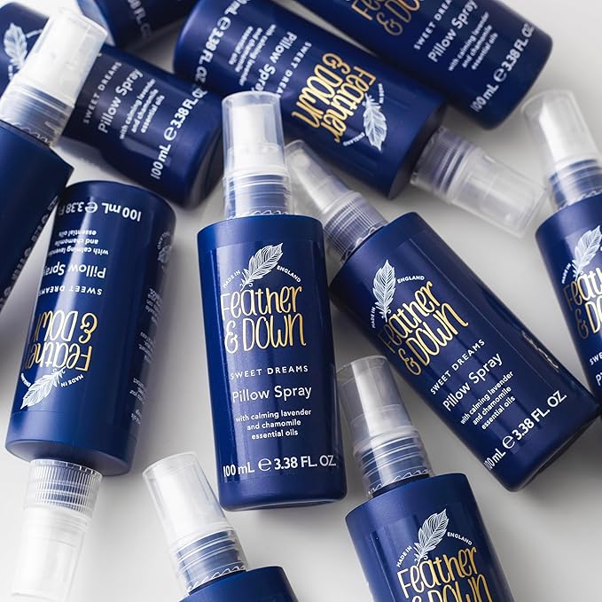 Feather & Down Sweet Dream Relax and Unwind Gift Set (100ml Pillow Spray & 125ml Body Lotion) - With Calming Lavender & Chamomile Essential Oils-Velvo Beauty