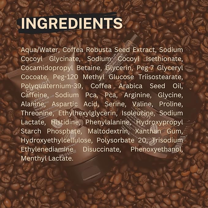Cocoon Dak Lak Coffee Cleanser, Vegan Facial Cleanser Low PH, Daily Face Wash for All Skin Types, Gentle Makeup Remover, With Antioxidants for Glowing Skin & Less Visible Pores-Velvo Beauty