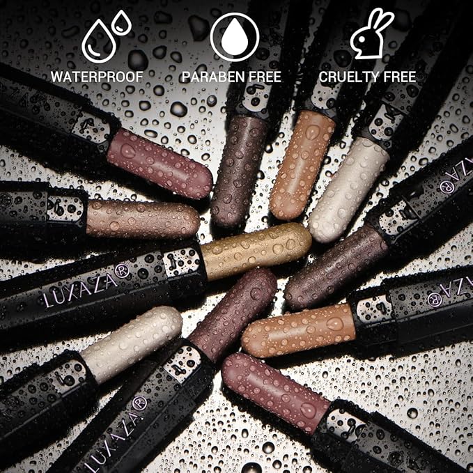 6PCS Cream Eyeshadow Stick Makeup Sets, Metallic And Matte Shimmer Eye Shadow Eye Brightener Stick Pencil Crayon, B02-Fall Brown-Velvo Beauty