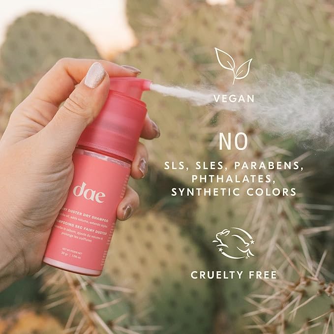 DAE Hair Fairy Duster Dry Shampoo Powder - Volumizing Non-Aerosal Natural Ingredients-Velvo Beauty