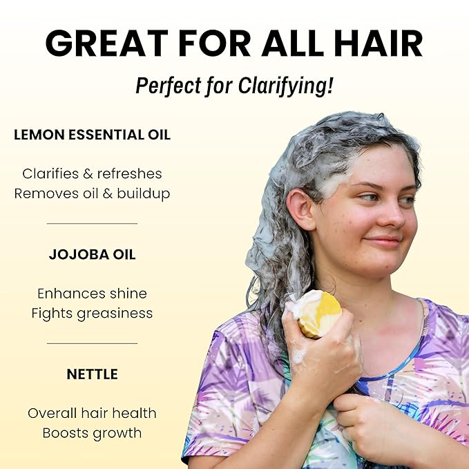 Otter co. Clarifying Apple Cider Vinegar Shampoo Bar for Build Up – Argan oil, Rosemary, Nettle, Jojoba oil – Vegan, Sulfate Free & Non Toxic – Women and Mens Shampoo, All Hair Types, Made in USA-Velvo Beauty