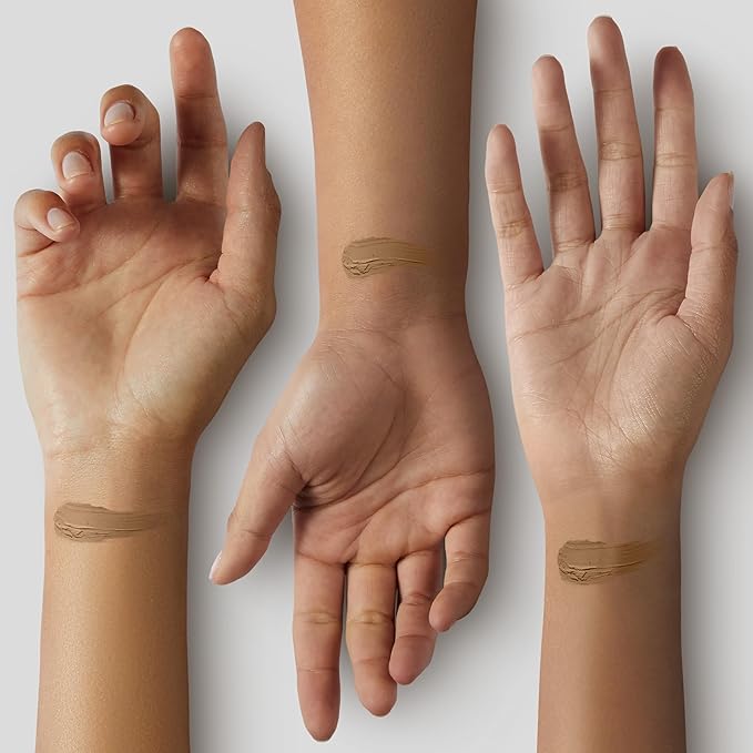 Makeup Revolution Conceal & Define Foundation, Cream Foundation Makeup, Full Coverage, For Medium Skin Tones, Vegan & Cruelty-Free, F10, 23ml-Velvo Beauty