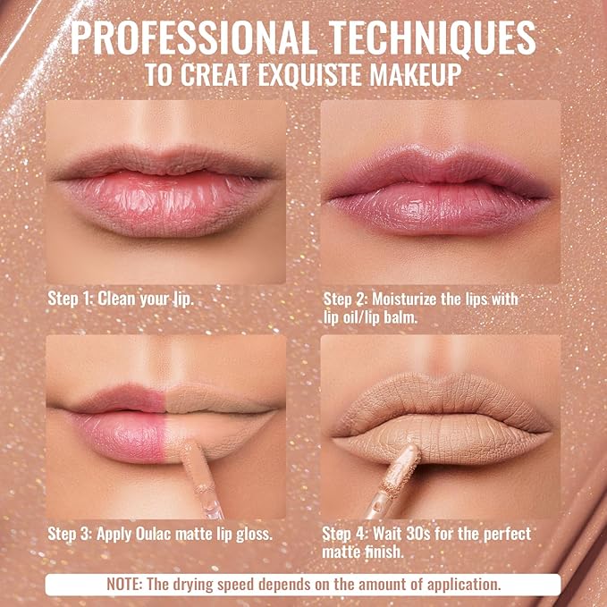 Oulac Matte Liquid Nude Lipstick for Women, Beige Brown High Impact Lip Color, Long Lasting Lipsticks, Waterproof, Creamy Formula Lip Stick with Vitamin E, Vegan & Cruelty-Free, 4.5ml (MS01)-Velvo Beauty