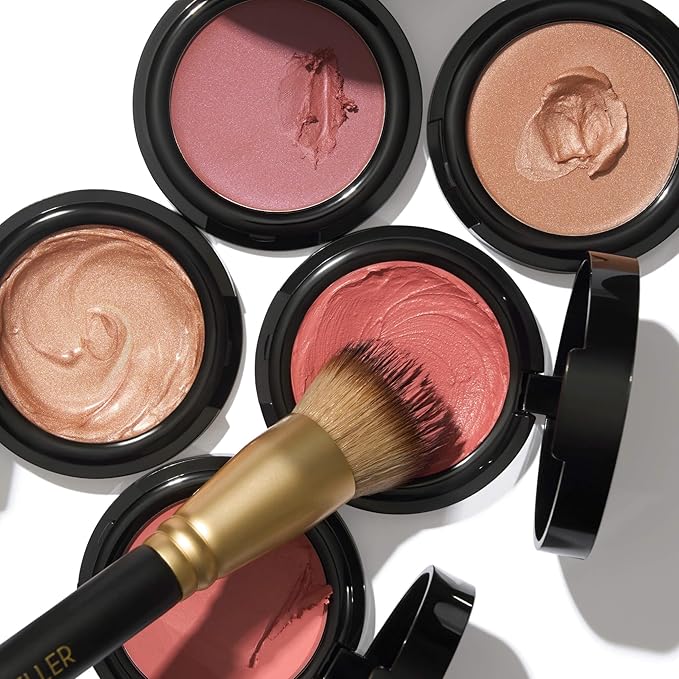 LAURA GELLER NEW YORK The Wonder Brush, Makeup Brush with Wooden Handle, Apply The Wonder Balm, Cream & Liquid Blush, Even Application and Blending-Velvo Beauty