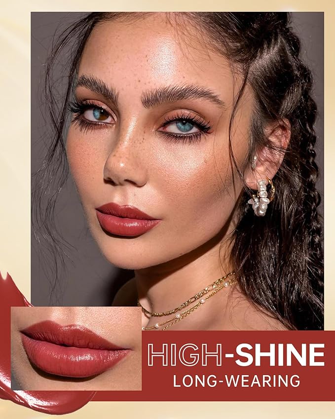 MAKI YIKA Red Lipstick for Women Moisture Hydrate Lipsticks Glossy Dark Red Lipsticks Sheer Finish Lightweight Tinted Lip Balm (Z12 Pampas)-Velvo Beauty