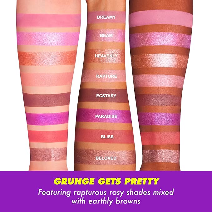 Lime Crime Eye & Face Palette, Venus 3-8 Shades in Matte, Glitter & Metallic Finishes of Dreamy Pinks & Purples - Highly Pigmented Color & Easy to Blend Formula - Mirrored Box - Vegan-Velvo Beauty