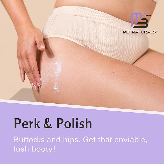 Moisturizing Butt Mask for Women - Butt Firming Mask and Caffeine Cellulite Cream for Thighs and Buttocks with Collagen - Clarifying Butt Firming Cream for Cellulite KP and Dry Skin by M3 Naturals-Velvo Beauty