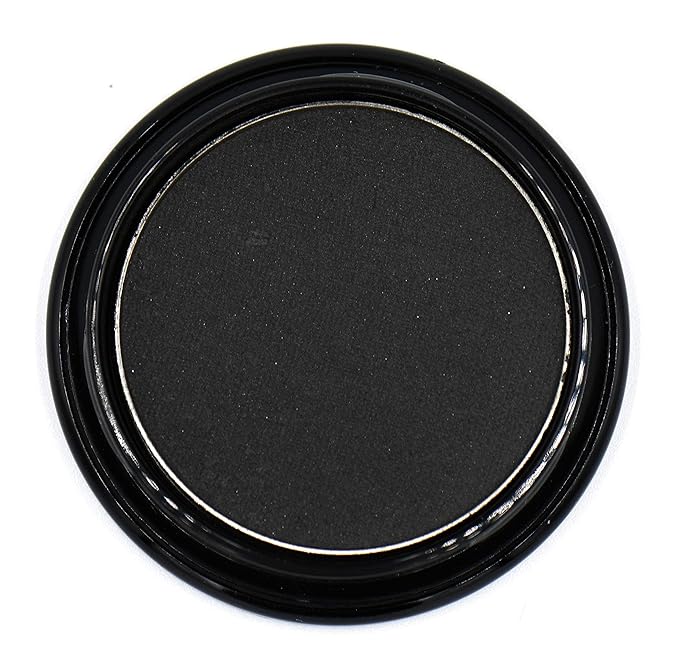 Black Matte Opaque Smokey Eye Onyx Midnight Zero Jet Black Pressed Powder Single Vegan Eyeshadow; Talc, Paraben & Cruelty Free-Velvo Beauty