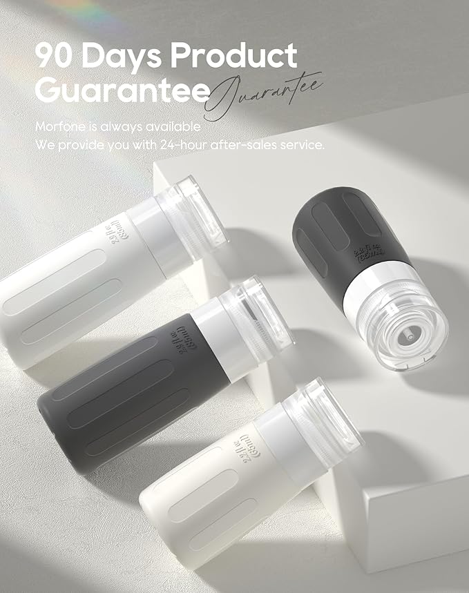 Morfone 16 Pack Silicone Travel Bottles Set for Toiletries TSA Approved Travel Containers Leakproof Squeezable Refillable Accessories 2oz 3oz Travel Essentials for Shampoo Lotion Liquids (BPA Free)-Velvo Beauty