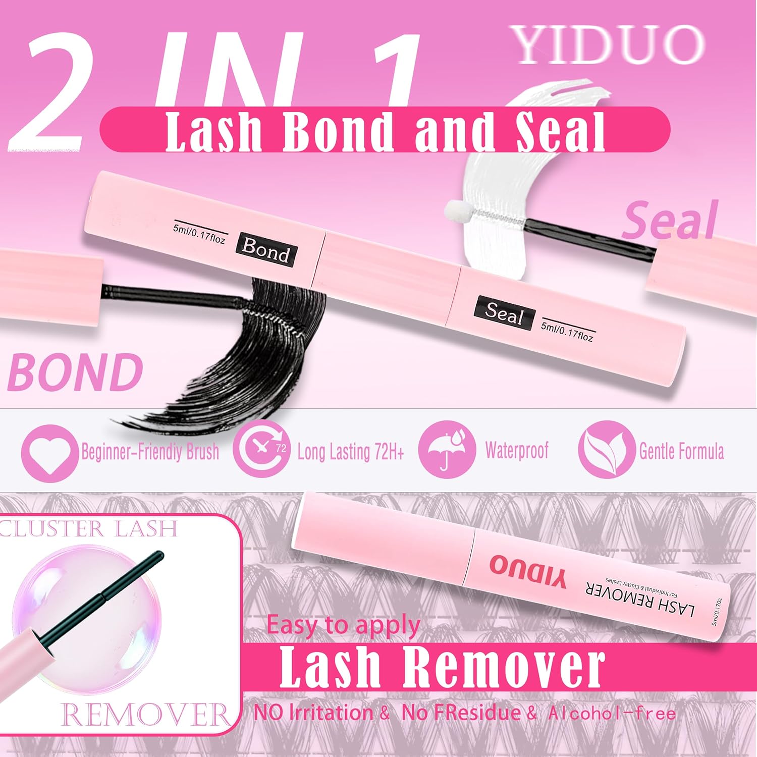 994Pcs Bulk Packs Lashes Clusters Kit Volume False Eyelash Extensions D Curl Wispy Individual Fake Eyelashes, Volume Studio Effect, Wholesale Large Pack with Glue&Seal|Tweezers|Removers|Cleanser-Velvo Beauty